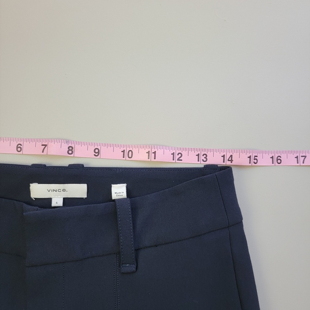 Vince Skinny Ankle Pants Womens 4‎ Blue Casual Career Minimalist Stretch - Picture 6 of 15